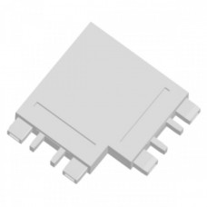 Γωνία Μαγνητικής Ράγας Οροφής 48V Slim Λευκή 6692